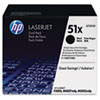 Q7551XD (HP 51X) Toner Cartridge, 13000 Page-Yield, 2/Box, Black
