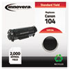 104 Compatible, Remanufactured, 0263B001AA (104) Toner, 2000 Yield, Black
