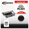 PC201 Compatible, Remanufactured, PC201 Thermal Transfer, 450 Page-Yield, Black