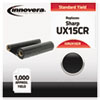 UX15CR Compatible, Remanufactured, UX15CR Thermal Transfer, 1000 Yield, Black