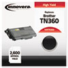 TN360 Compatible, Remanufactured, TN360 Laser Toner, 2600 Page-Yield, Black