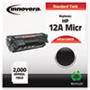 2612MICR Remanufactured, Q2612A(M) (12A MICR) MICR Toner, 2000 Yield, Black
