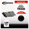 TN330 Compatible, Remanufactured, TN330 Laser Toner, 1500 Page-Yield, Black