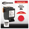 34 Compatible, Remanufactured, ISINK34, Ink, 7000 Page-Yield, Red