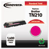 Compatible Remanufactured TN210M Toner, 1400 Page-Yield, Magenta