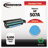Compatible Remanufactured CE401A (M551) Toner, 6000 Page-Yield, Cyan