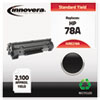E278A Compatible, Remanufactured, CE278A (78A) Laser Toner, 2100 Yield, Black