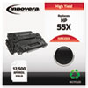 E255X Compatible, Remanufactured, CE255X (55X) Laser Toner, 12500 Yield, Black