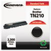 Compatible Remanufactured TN210BK Toner, 2200 Page-Yield, Black