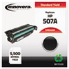 Compatible Remanufactured CE400A (M551) Toner, 5500 Page-Yield, Black