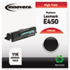 E450 Compatible, Remanufactured (E450A11A) Toner, 11000 Page-Yield, Black