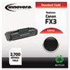 FX3 Compatible, Remanufactured, 1557A002BA (FX3) Toner, 2700 Yield, Black