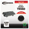 TN560 Compatible, Remanufactured, TN560 Laser Toner, 6500 Page-Yield, Black