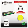 D3115Y Compatible, Remanufactured, 310-8401 (3115) Toner, 8000 Yield, Yellow