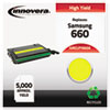 CLPY660A Compatible, Reman, CLP-Y660A, (660) Toner, 5000 Page Yld, Yellow