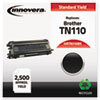 Compatible Remanufactured TN110BK Toner, 2500 Page-Yield, Black