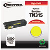 TN315Y Compatible, Remanufactured, TN315Y (TN315) Toner, 3500 Yield, Yellow