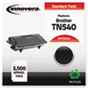 TN540 Compatible, Remanufactured, TN540 Laser Toner, 3500 Page-Yield, Black
