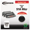7551MICR Remanufactured, Q7551A(M) (51A MICR) MICR Toner, 6500 Yield, Black
