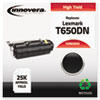 83650 Compatible, Remanufactured, T650H21A (T650DN) Toner, 25000 Yield, Black