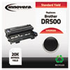 DR500 Compatible, Remanufactured, DR500 Drum Cartridge, 20000 Page-Yield, Black