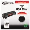 Compatible Remanufactured CE285A (85A) MICR Toner, 1600 Page-Yield, Black