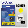 LC105Y, LC-105Y, Innobella Super High-Yield Ink, 1200 Page-Yield, Yellow