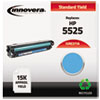 Compatible Remanufactured CE271A (5525) Toner, 15000 Page-Yield, Cyan