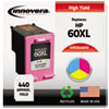 Compatible Reman High-Yield CC644WN (60XL) Ink, 440 Page-Yield, Tri-Color