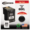 C641WN Compatible, Remanufactured, CC641WN (60XL) Ink, 600 Page-Yield, Black