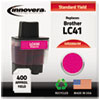 20041M Compatible, Remanufactured, LC41M Ink, 400 Page-Yield, Magenta