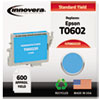 860220 Compatible, Remanufactured, T060220 Ink, 600 Page-Yield, Cyan