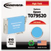 Compatible Remanufactured High-Yield T079520 (79) Ink, 810 Yield, Light Cyan