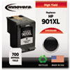 C654AN Compatible, Remanufactured, CC654AN (901XL) Ink, 700 Page-Yield, Black