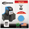 71WN Compatible, Remanufactured, C8771WN (02) Ink, 400 Page-Yield, Cyan