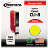 CLI8Y Compatible, Remanufactured, CLI-8 Ink, 545 Yield, Yellow