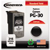 Compatible Remanufactured 1899B002 (PG-30) Ink, 215 Page-Yield, Black