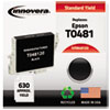 848120 Compatible, Remanufactured, T048120 Ink, 630 Page-Yield, Black