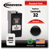 C0032 Compatible, Remanufactured, 18C0032 (#32) Ink, 200 Yield, Black