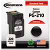 Compatible Remanufactured 2974B001 (PG-210) Ink, 220 Page-Yield, Black