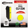 Compatible Remanufactured 4549B001 (CLI-226Y) Ink, 525 Page-Yield, Yellow