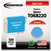 Compatible Reman High-Yield T068220 (68) Ink, 520 Page-Yield, Cyan