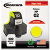 73WN Compatible, Remanufactured, C8773WN (02) Ink, 500 Page-Yield, Yellow