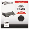 TN450 Compatible, Remanufactured, TN450 Laser Toner, 2600 Page-Yield, Black