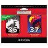 18C2229 (36; 37) Ink, 175 Page-Yield, 2/Pack, Black; Color