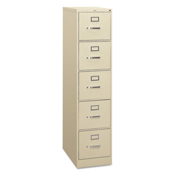 310 Series Five Drawer Full Suspension File Letter 26 1 2d Putty Wb Mason