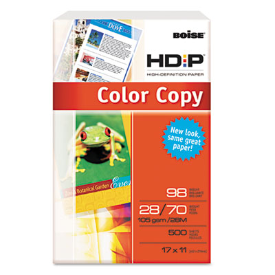 Colored Copy Paper on Hd P Color Copy Paper  98 Brightness  28lb  11 X 17  White  500 Sheets