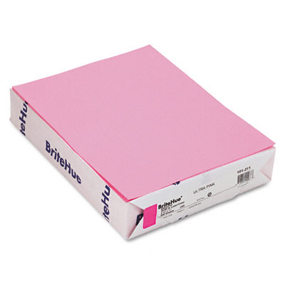 Colored Copy Paper on Britehue Multipurpose Colored Paper  20lb  8 1 2 X 11  Ultra Pink  500