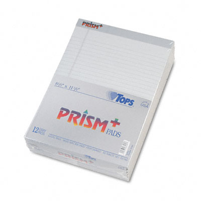 Colored Legal Size Paper on Tops Prism Plus Colored Pads  Legal Rule  Letter  Gray  50 Sheet Pads