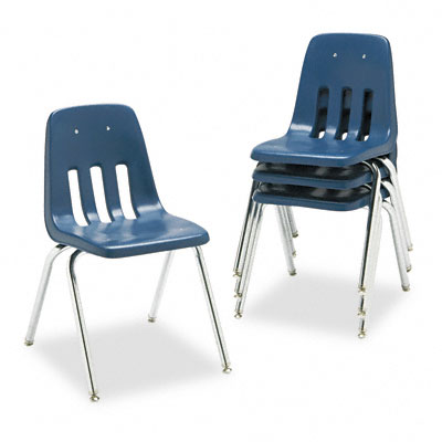 Virco Chairs on Virco  Inc  9000 Series Classroom Chair  18  Seat Height  Navy Chrome